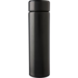 Duplafal, rozsdamentes acl kulacs, 425 ml, fekete (termosz)
