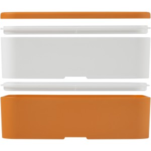 MIYO duplafalas teldoboz, narancs/fehr (manyag konyhafelszerels)