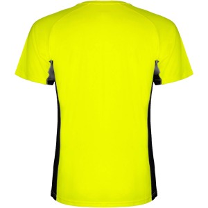 Shanghai rvid ujj frfi sportpl, fluor yellow, solid black (T-shirt, pl, kevertszlas, mszlas)